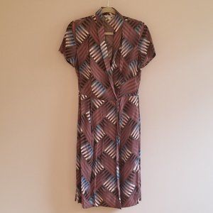 & other stories multicolor wrap dress